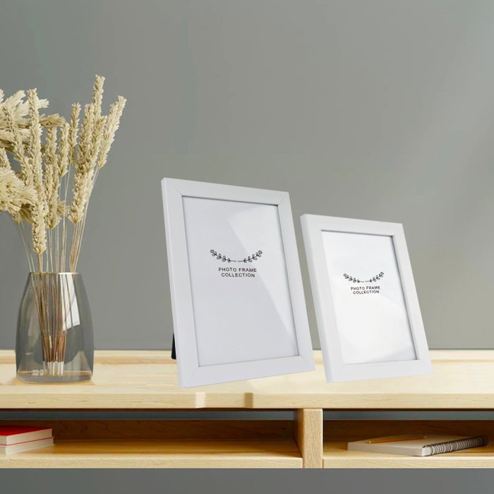 Aberto Design Set de Marcos de Fotos Blanco (10x15 cm y 13x18 cm)